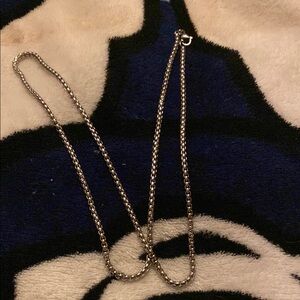 Silver box Chain Necklace